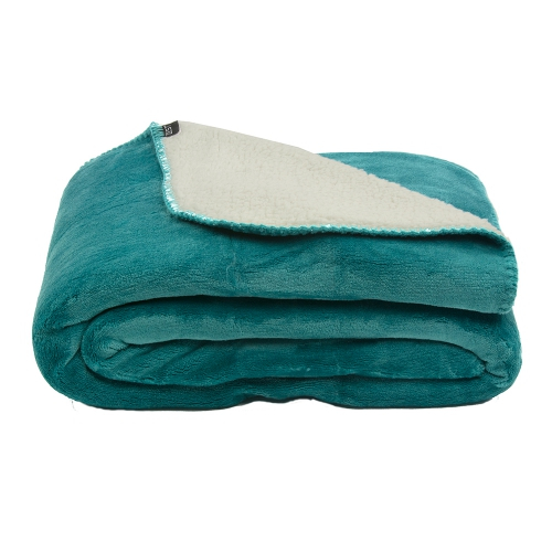 Fleeceplaid 130*160 Vacht Flanel Groen