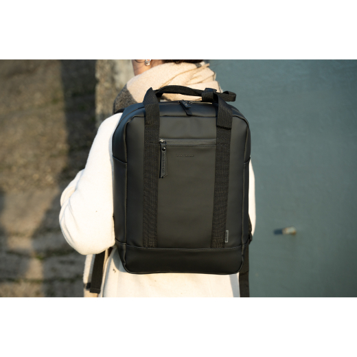 Dull PU Rugtas Zwart