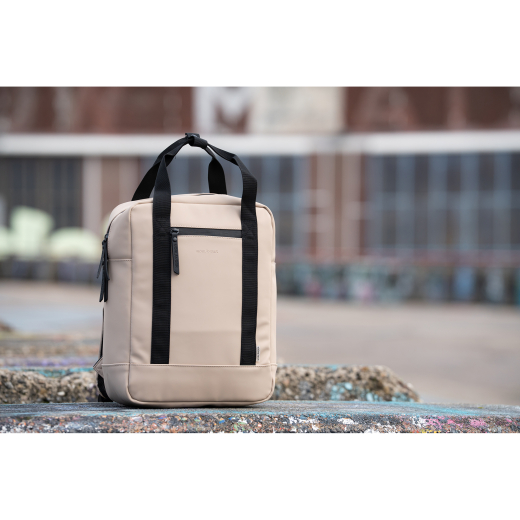 Dull PU Rugtas Eco Lining Taupe