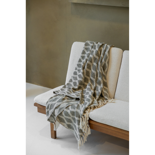 Basic Recycled Cotton Plaid Groen