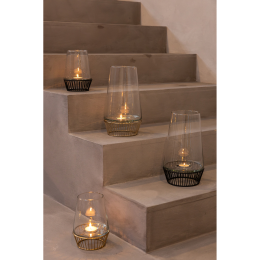 Theelicht Lantaarn Small Zwart