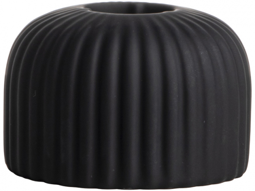 Dinerkaarshouder lijnen ø7x4,5cm Zw