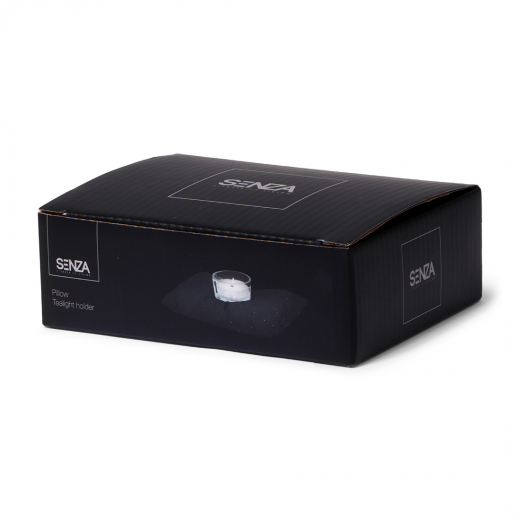 Theelicht houder kussen klein antraciet