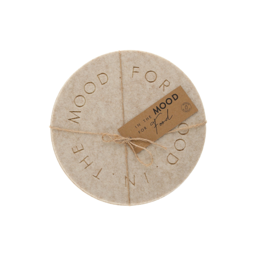 Mood for Food Pan Onderzetter Wit set van 2