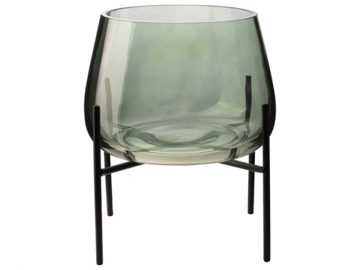 Glazen vaas met standaard ø17,5cm