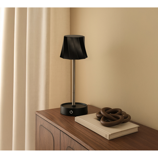 Telescopische LED Lamp Zwart