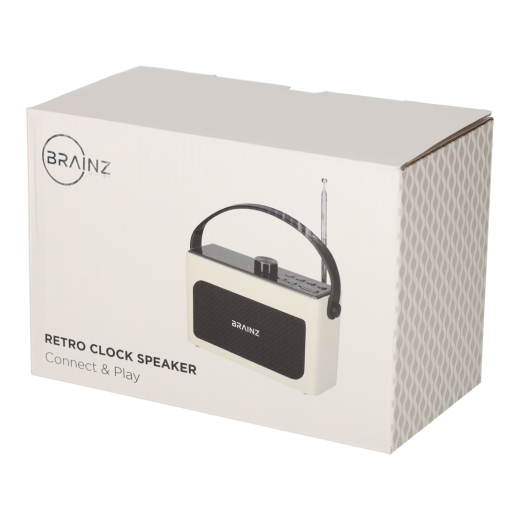 Retro Clock Speaker Wit