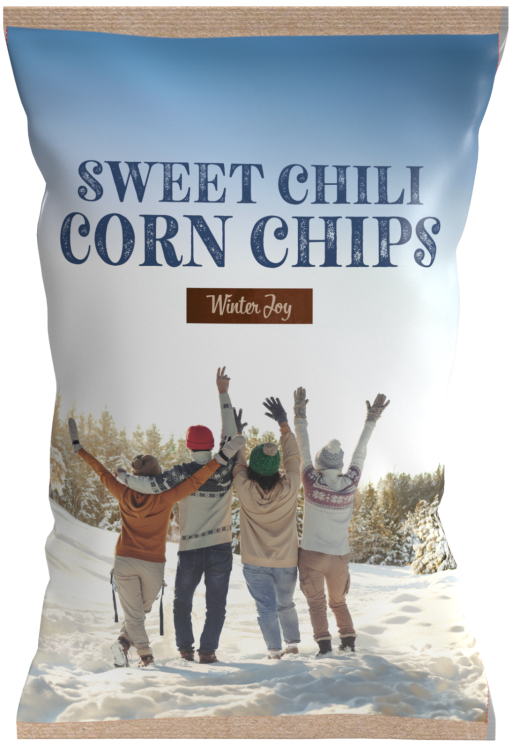 Sweet chili corn chips 75 gram