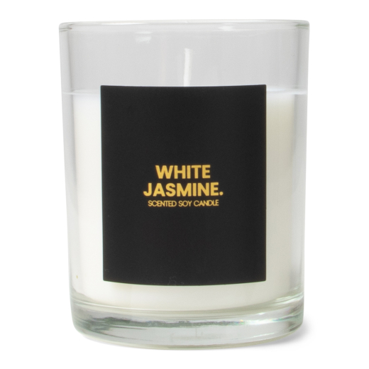 Geurkaars White Jasmine Zwart