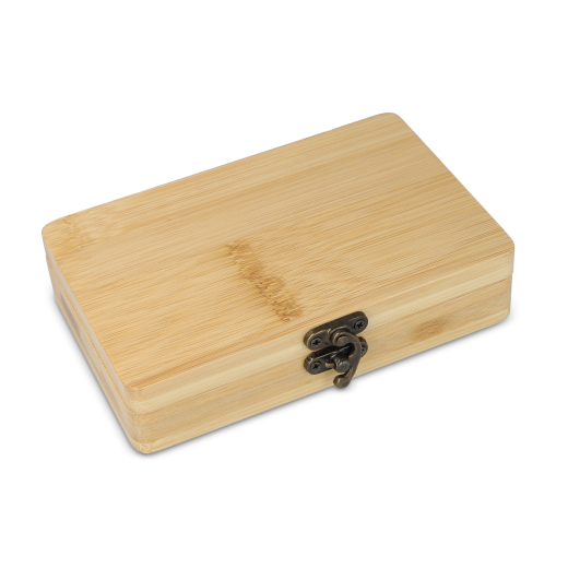 13 delige gereedschapsset in bamboe doos