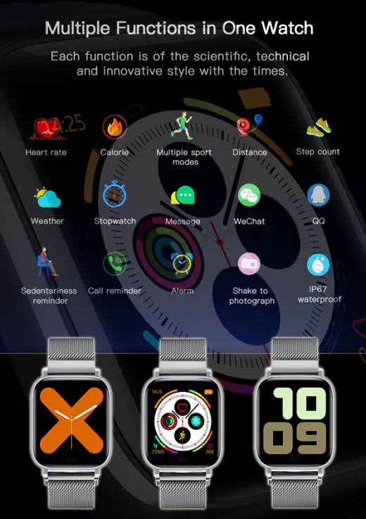 Horloge Health Butler PRO zilver