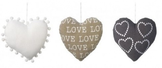 Hangende harten set van 3