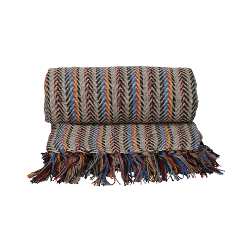 Recycled Cotton Plaid Pip Multicolor