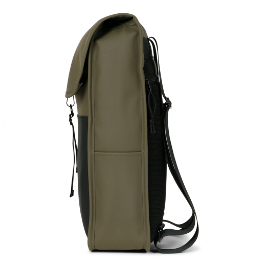 Dull PU Duo Rugtas Groen/Zwart