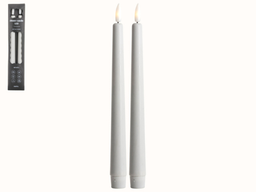 Dinerkaars LED set van 2 off-white
