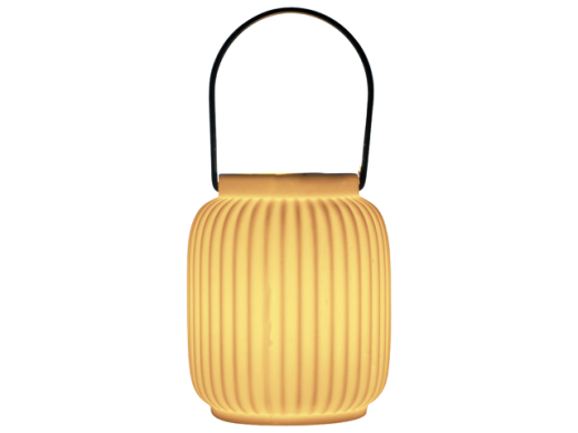 LED lantaarn ø12x15,5cm Wit