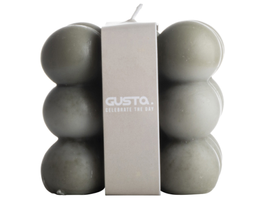 Kaars cube 8,5x8cm Groen