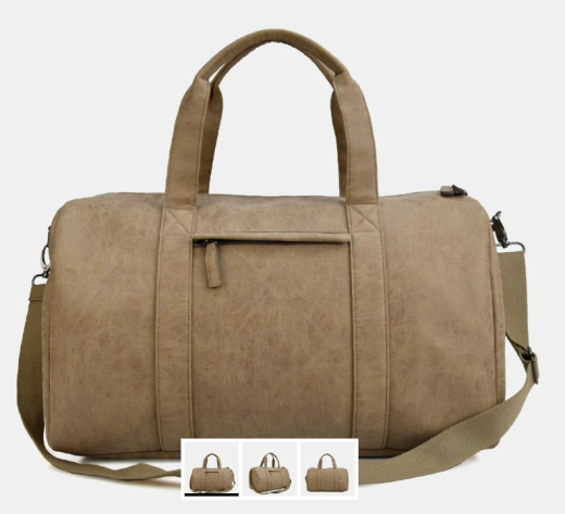 Vintage PU collectie taupe reistas