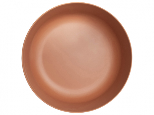 Bamboe fiber schaal terracotta 25 cm