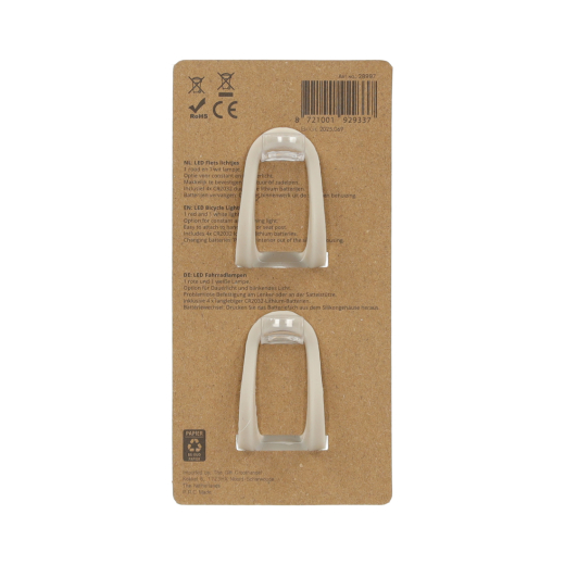 LED Fietslampen Taupe set van 2