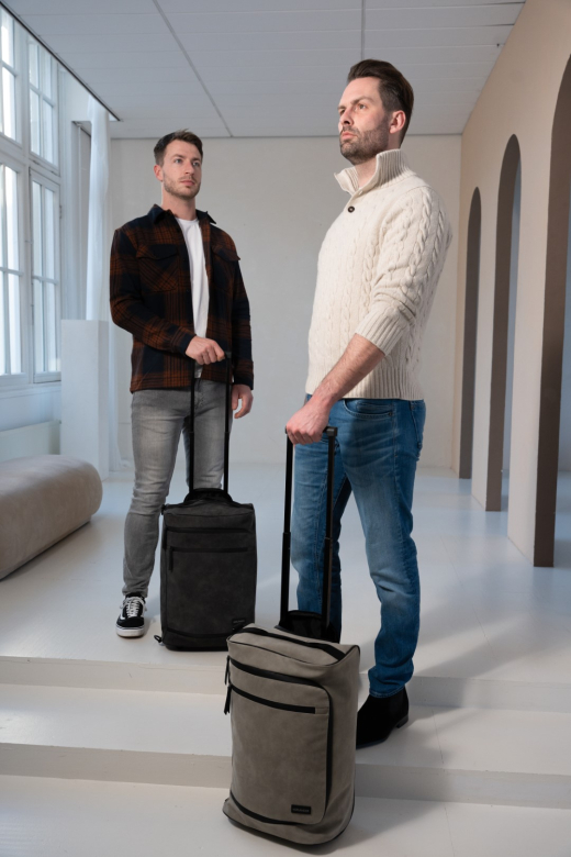 Nubuck Lyon Trolley Grijs