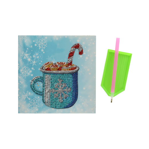 Diamond Painting Winterkaarten set van 4