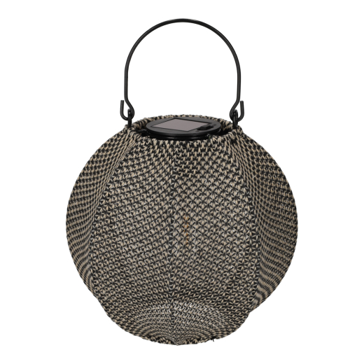 Solar Lantaarn Indy Taupe/Zwart