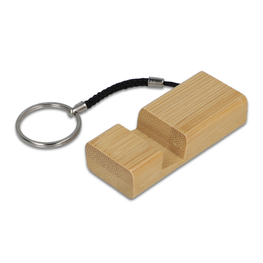 Bamboe telefoonhouder sleutelhanger