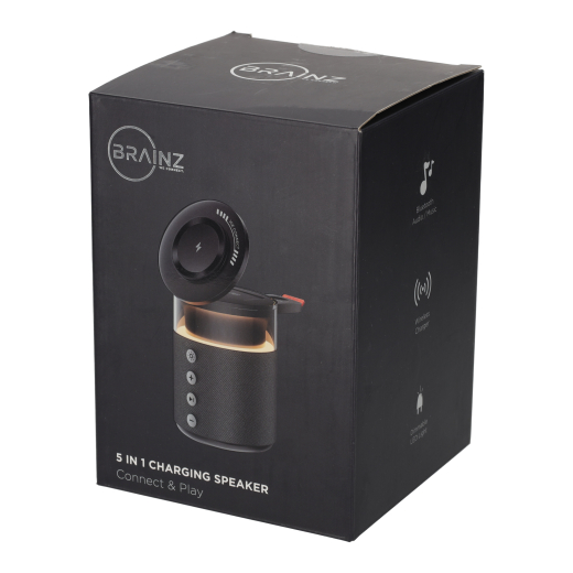 5 in 1 Charging Speaker Zwart