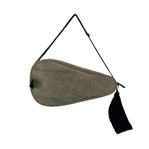 Nubuck Padel Racket Draagtas Taupe