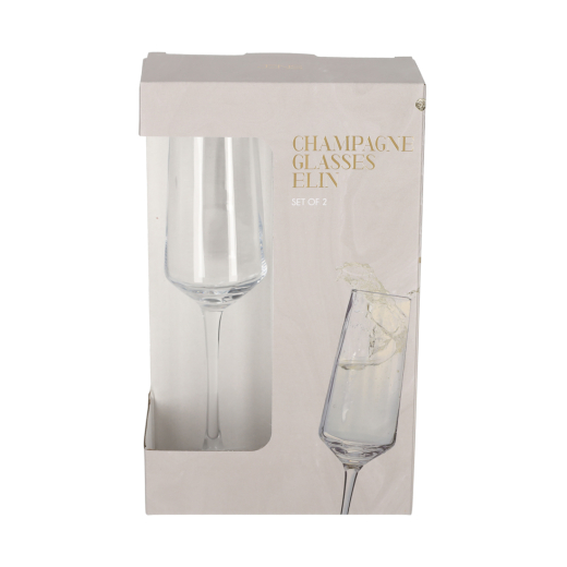 Champagneglazen Elin set van 2
