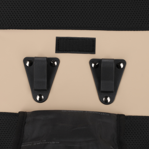 Dull PU Fiets Rugtas Eco Lining Taupe