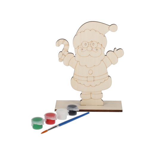 Houten Schilderset Kerstman