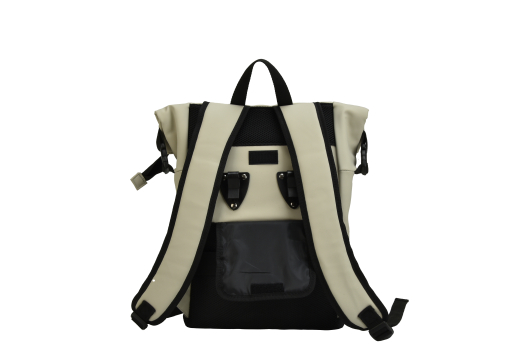 Travelcollectie Mat PU fiets-rugzak off white