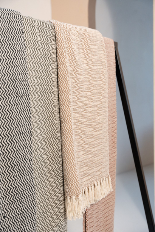 Recycled Cotton Plaid Visgraat Groen