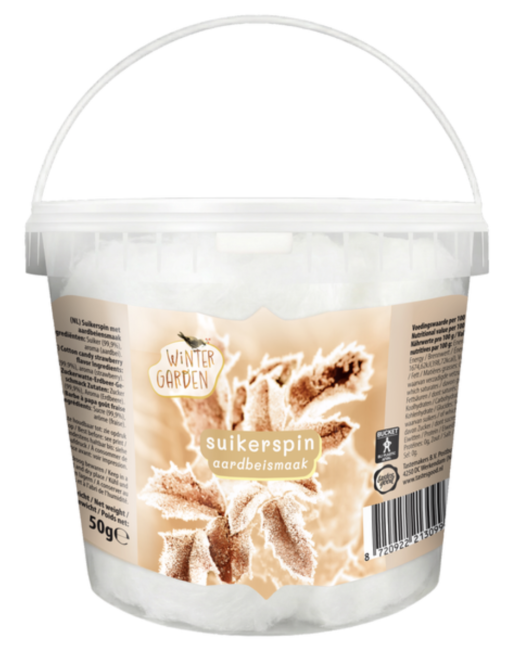 Suikerspin aardbeiensmaak 50 gram