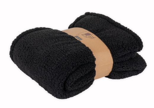 Sherpa Plaid Recycled zwart