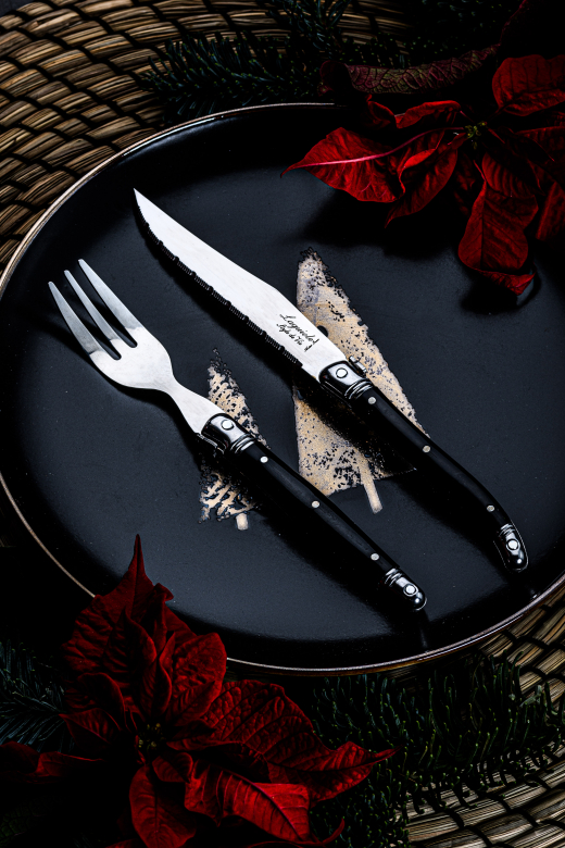 Mini couvert zwart 12 delig