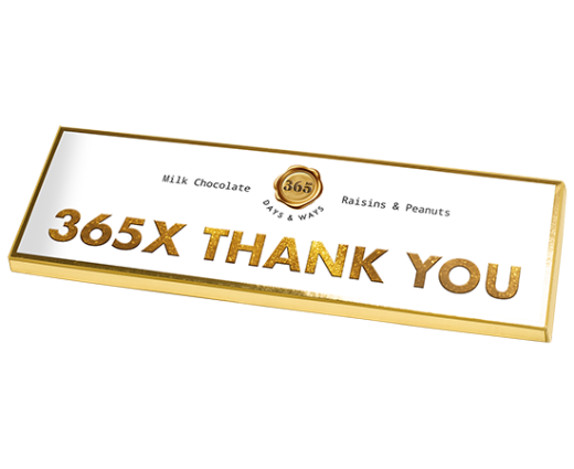 Melkchocoladereep XXL Rozijnen en Pinda 225 gram