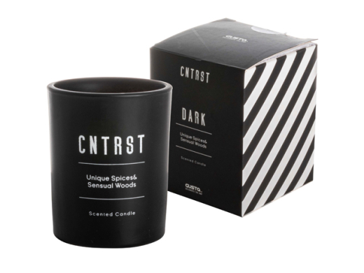 Geurkaars Dark 8x10cm Zwart