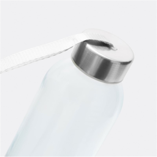 Glazen drinkfles take smart