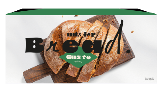 Borrelbroodmix in papieren bakvorm