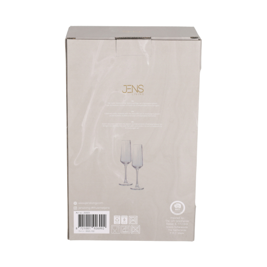 Champagneglazen Elin set van 2