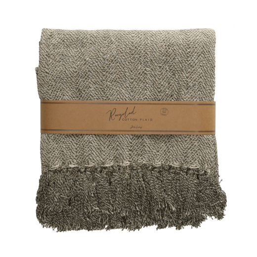 Recycled Cotton Plaid Noor Groen