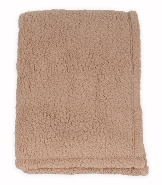 Sherpa Plaid Recycled caramel