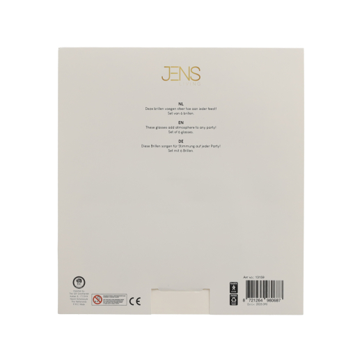 Feestbril Happy New Year 6 stuks