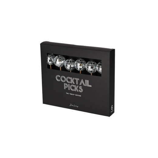 Cocktailprikkers Discoballen 6 stuks