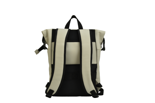 Travelcollectie Mat PU fiets-rugzak off white