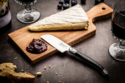 Santoku kaasmesje met serveerplank acacia