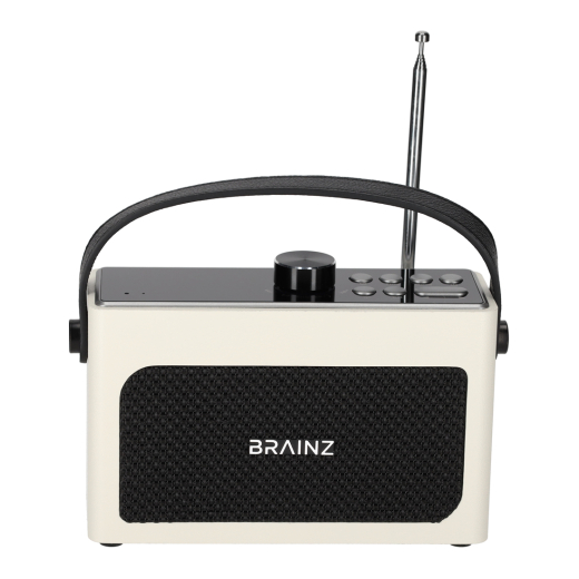 Retro Clock Speaker Wit